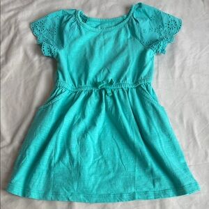 Cat & Jack Turquoise Casual Kids Dress